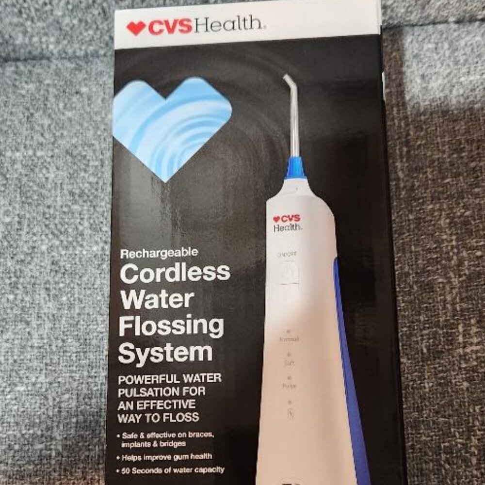 CVS Health Rechargeable Cordless Water Flossing System New